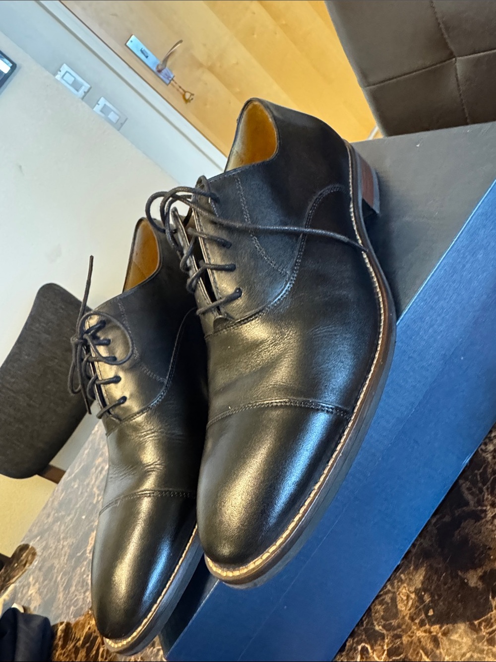 Cole Haan Black Shoe Box with Printed Label